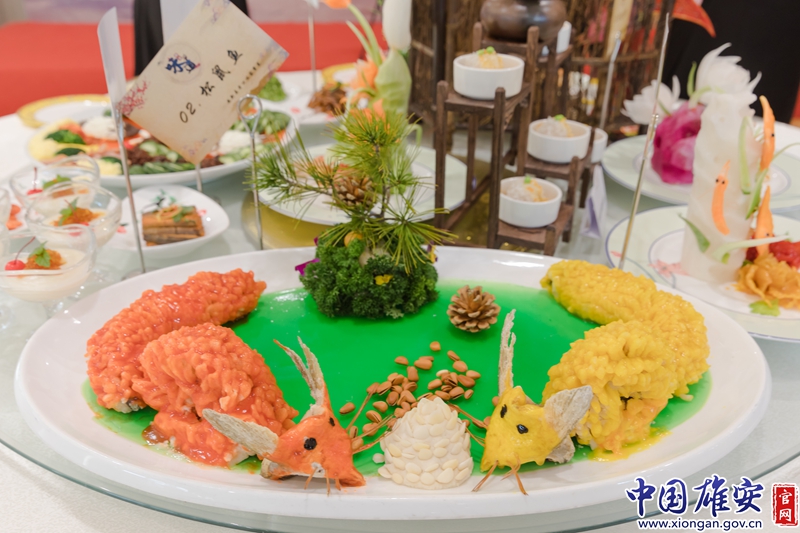 由草魚制作而成的松鼠魚趣味盎然、外焦里嫩。中國雄安官網陳凱昆 攝