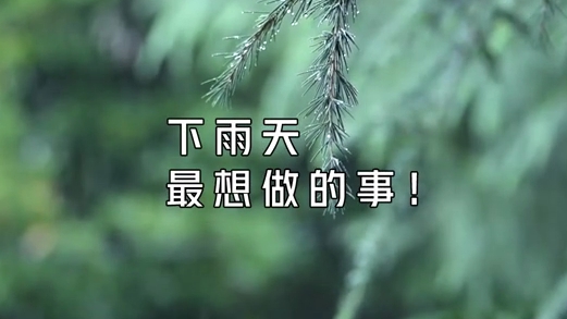 下雨天最想做的事！
