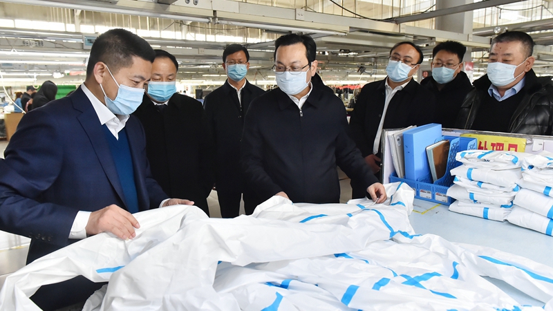 張國華調研安全生產和疫情防控工作