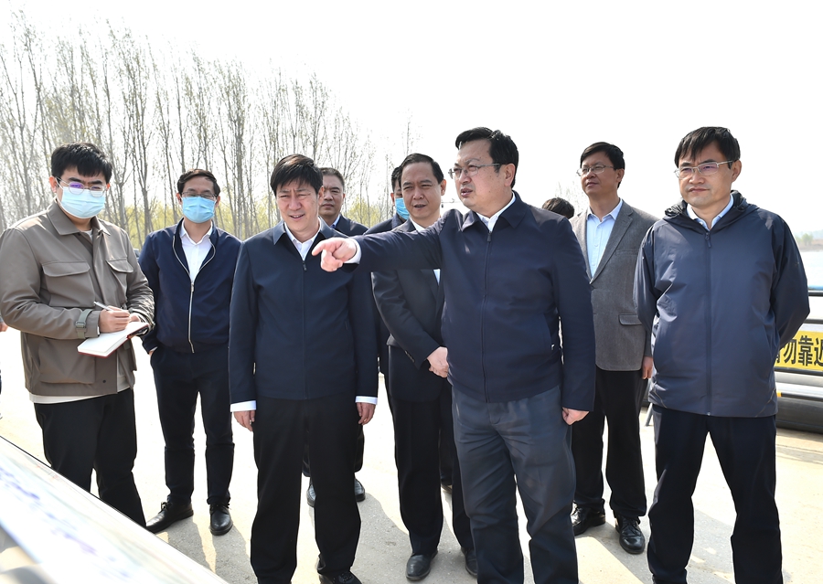 張國華調研新區水利防洪項目建設情況