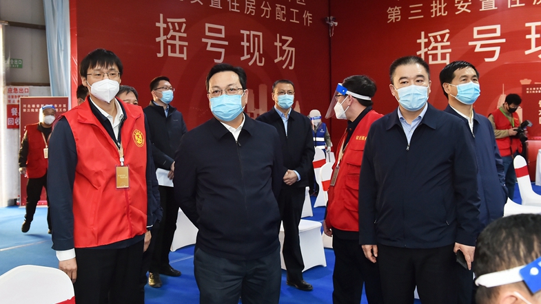 張國華調研容東片區第三批安置房分配工作