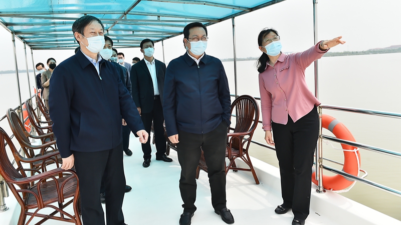 張國華率雄安新區代表團考察衡水湖生態環境保護情況