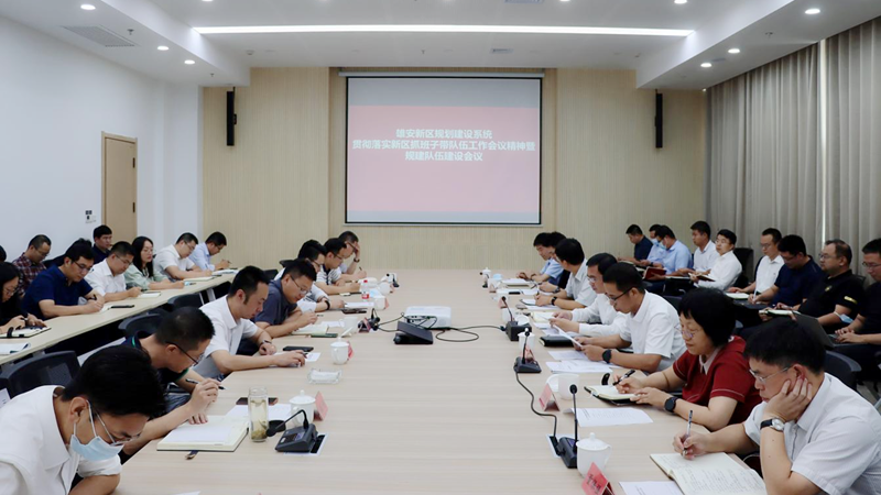 雄安新區規劃建設系統召開貫徹落實新區黨工委抓班子帶隊伍工作會議精神暨規建隊伍建設會議