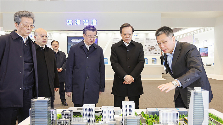 河北省黨政代表團到天津市學習考察