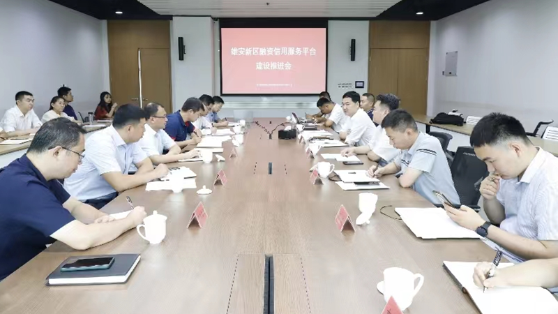 雄安新區召開融資信用服務平臺建設工作推進會
